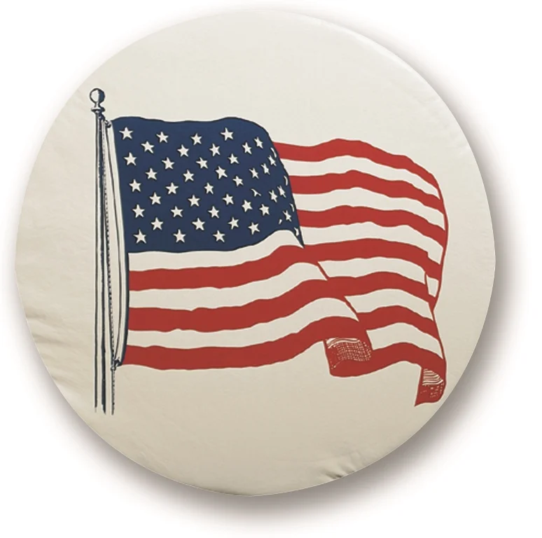 ADCO Printed Flag Vinyl Tire Cover