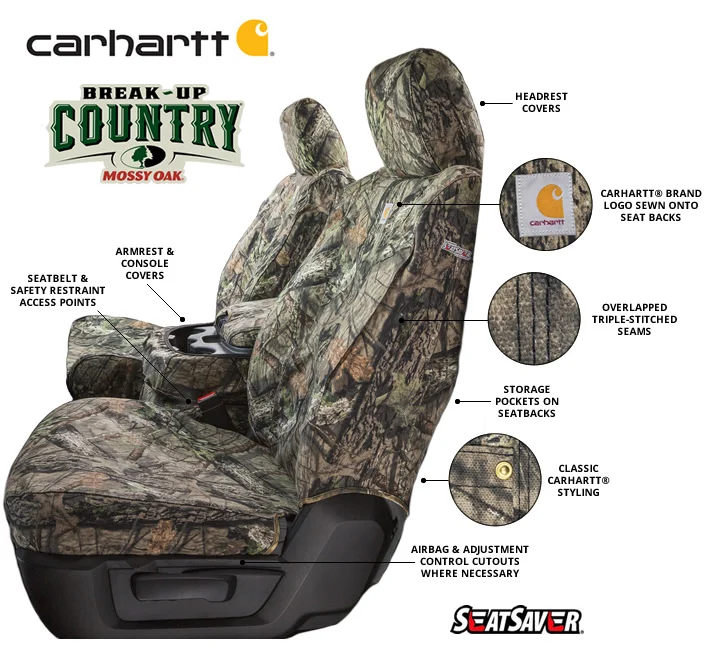Carhartt Mossy Oak Camo SeatSavers