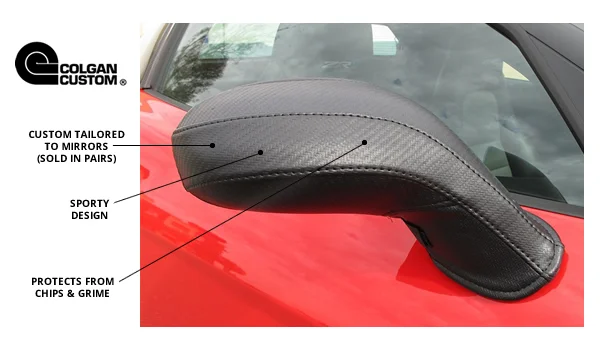 Colgan Car Mirror Covers Protector Black Fits Cadillac XT5 & Platinum AWD 16-18 