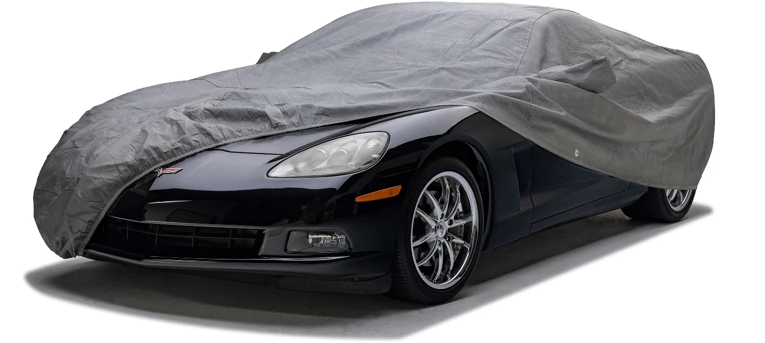 選べる配送時期 Covercraft C16895PD Gray Polycotton Custom Fit Car Cover 