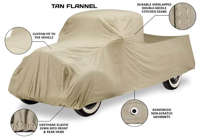 Covercraft Tan Flannel Car Cover