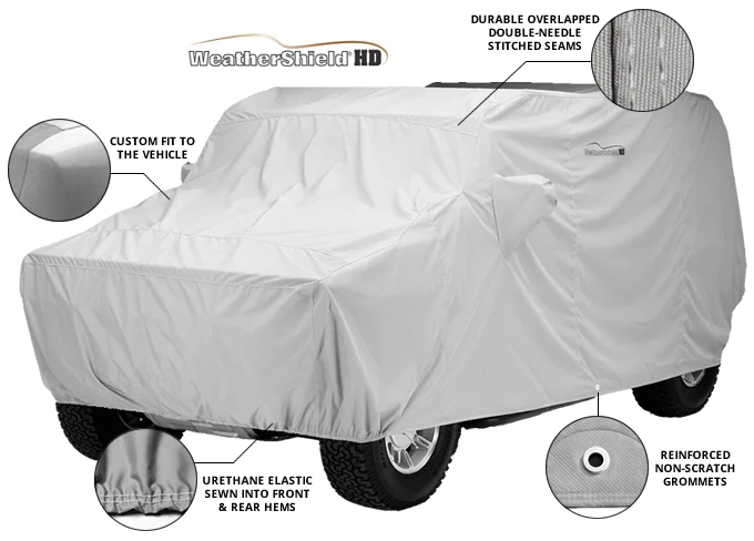 Covercraft Custom Fit Car Covers WeatherShield HD Gray C16459HG 2002-2010 Dodge  Ram 1500; 2002-2010 Dodge Ram 2500; 2002-2010 Dodge Ram 3500; 2011-2018 Ram  1500; 2011-2018 Ram 2500; 2011-2018 Ram 3500; 2019-2023 Ram 1500 Classic