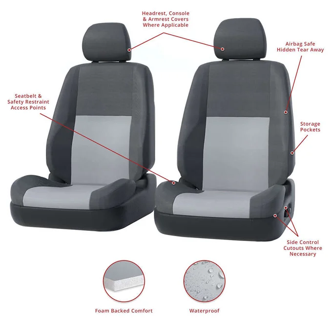 Endura PrecisionFitÂ® Car Seat Covers  Padded Seat Covers For Trucks and Car  Seats