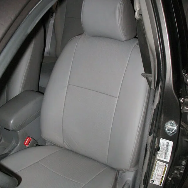 Gtc1115ltmg Precision Fit Leatherette Seat Covers Fits 2003 2006 Gmc Envoy Xl 2009 2004 2007 Buick Rainier 2005 Chevrolet Trailblazer Ext 2008 Isuzu Ascender - 2008 Chevy Trailblazer Car Seat Covers