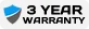 3 Year Warranty