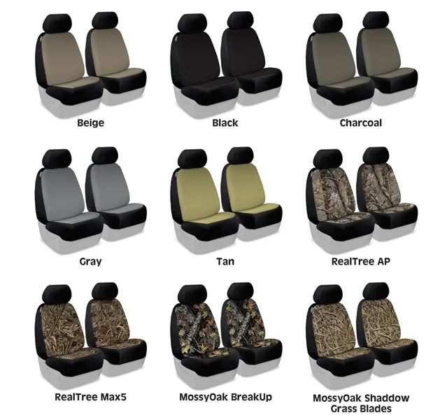 Part Fsccmo07 Coverking Ultisuede Universal Bucket Seat Cover Mossy Oak Shadow Grass Blades With Black Stretch Backing - Mossy Oak Shadow Grass Blades Seat Covers
