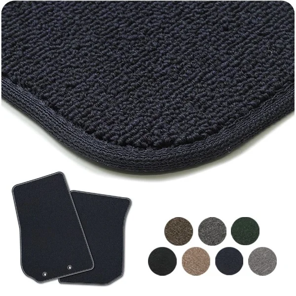 Black Nylon Carpet Coverking Custom Fit Rear Floor Mats for Select Land Rover Discovery Models 
