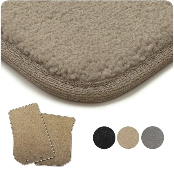Nylon Carpet Coverking Custom Fit Front Floor Mats for Select Nissan Quest Models Black 