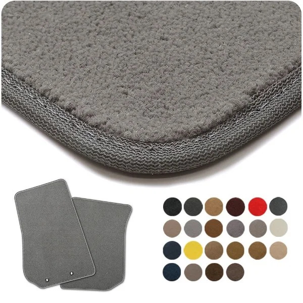 Coverking Custom Fit Rear Floor Mats for Select Bronco Models Black Nylon Carpet 