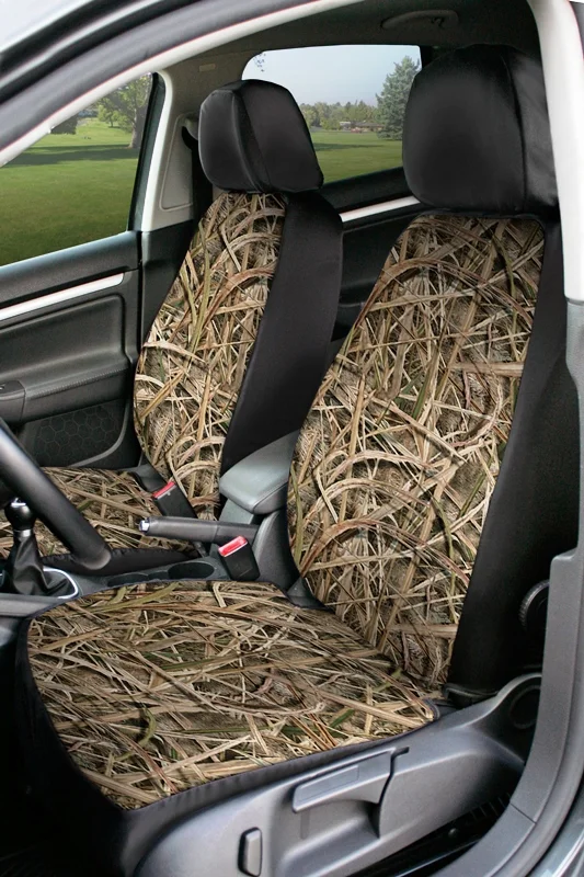 Part Fsccmo07 Coverking Ultisuede Universal Bucket Seat Cover Mossy Oak Shadow Grass Blades With Black Stretch Backing - Mossy Oak Shadow Grass Blades Seat Covers