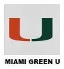 Miami Green U College Seat Covers