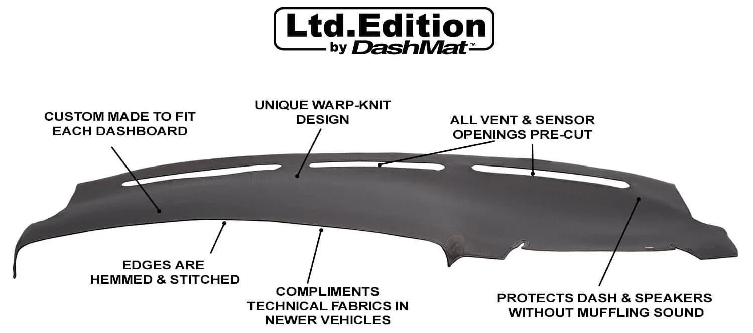 61915-01-47 Edition Dashboard Cover for Lincoln MKX - Covercraft DashMat Ltd Polyester, Gray 
