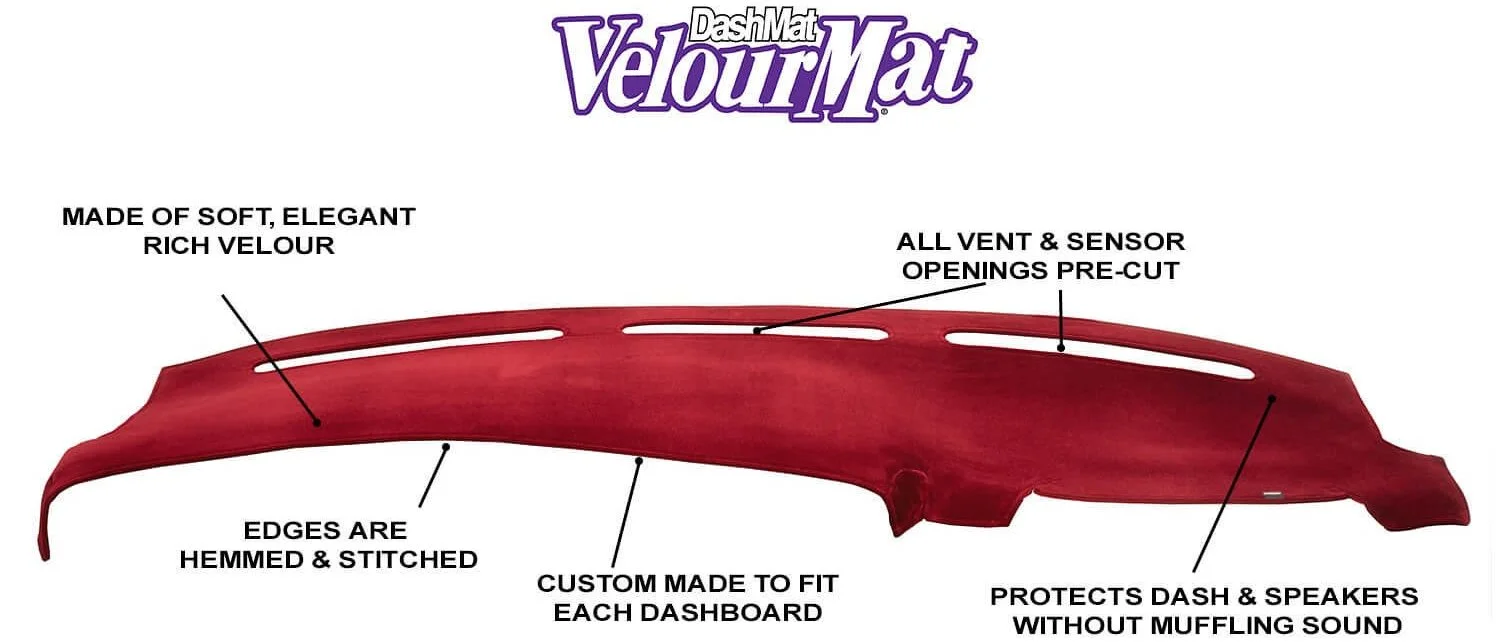 Chevrolet Silverado 3500 2020-2023 No FCW Velour Dash Mat Saddle