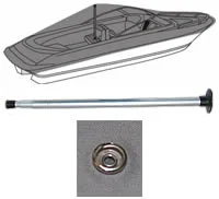 Boat Cover Support Kit with Patch