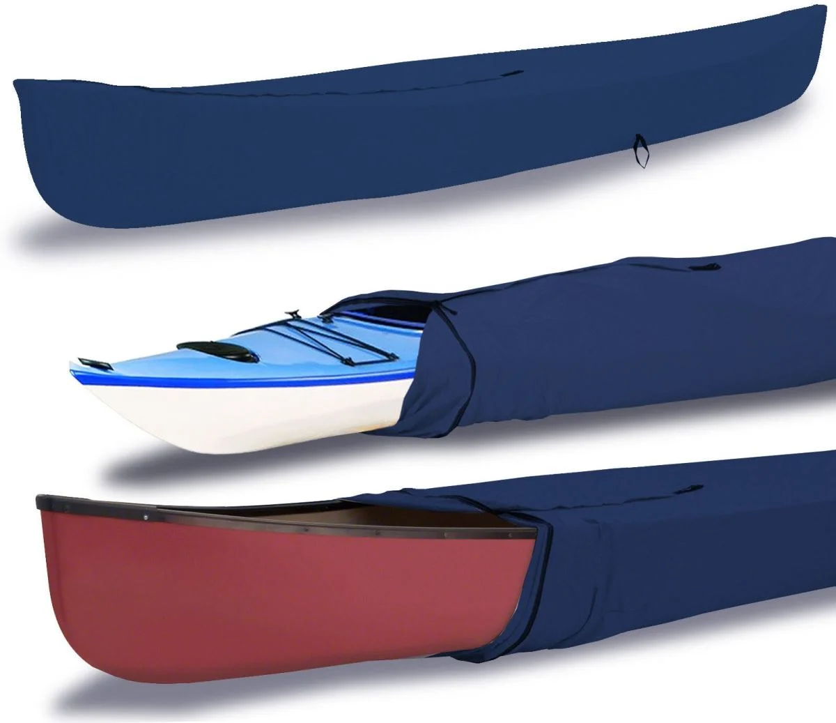 Alomejor Kayak Cover 4,5m Waterproof Kanu-Aufbewahrungsbox Staubschutz UV-Sonnenschutz für Kayak Boat Canoe 